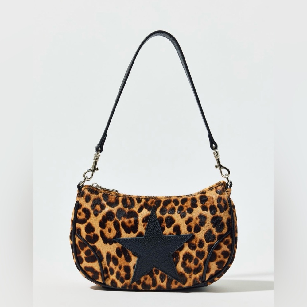 Daphne Cheetah Print Shoulder Bag